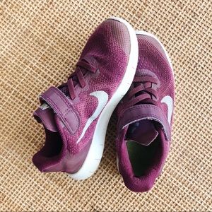 Girls Purple Nike Free Run 12c